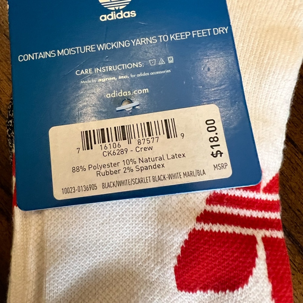 *3 Pack* ADIDAS Crew Socks - Picture 5 of 5